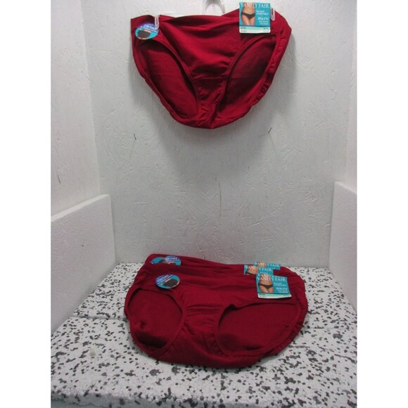 Vanity Fair Women's 6 pairs 18291 Beyond Comfort Bikini Red Size 7/L New !!! - Picture 1 of 2
